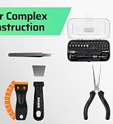 60pcs 3D Printer Tools Kit for Precision Printer Care, Model Post-Processing & Finishing incl. Pr...