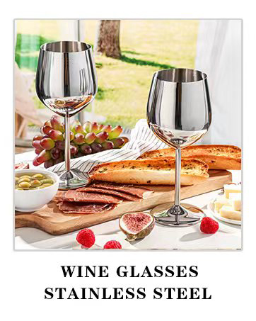 silver wine glasses