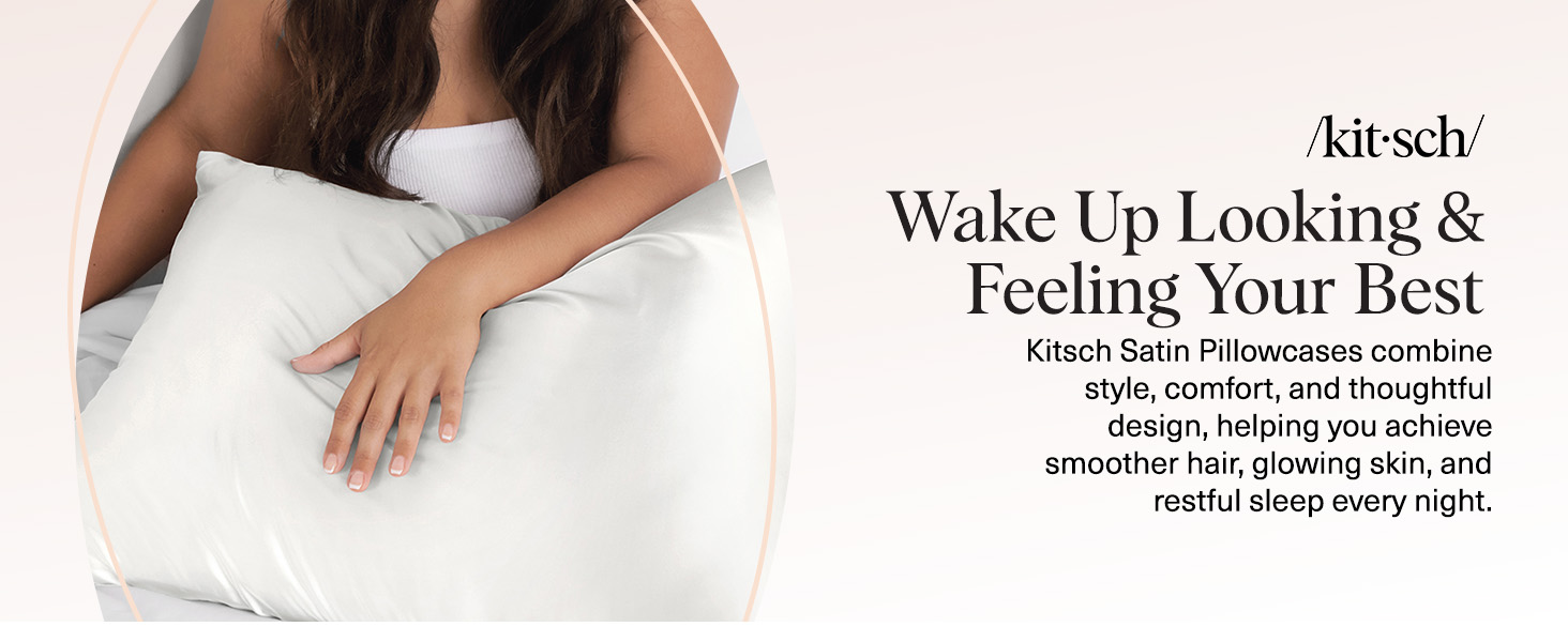 Satin Pillowcase King - Ivory
