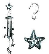 Yblenic Starfish Wind Chimes for Outside Décor Windchimes for Indoor/Patio/Yard/Garden Holiday Ho...