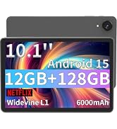 ECOPAD Android 15 Tablet, 10.1 Inch Tablets with Octa-core Processor,HD IPS Screen, 12GB RAM+128G...