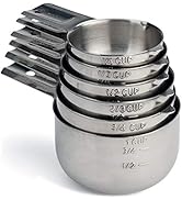Hudson Essentials Stainless Steel Measuring Cups Set (6 Piece Set)