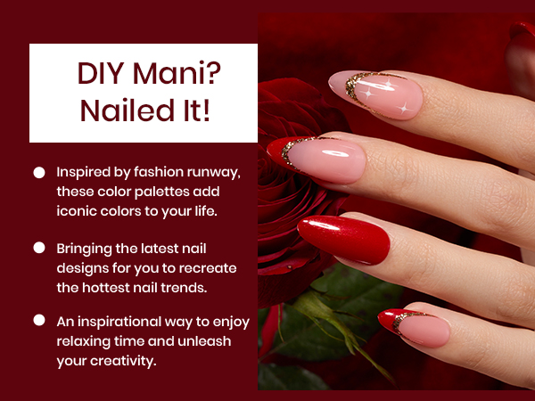 Beetles Red Gel Polish Set