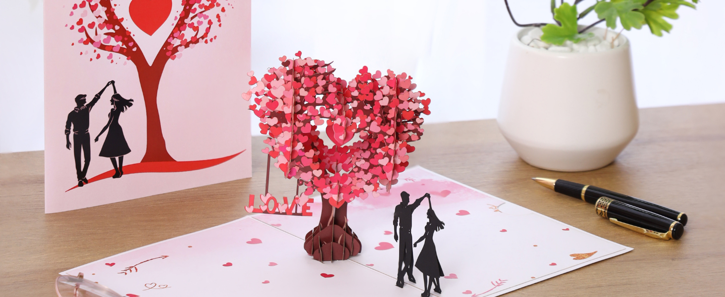 love tree pop up card