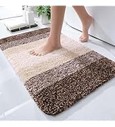OLANLY Bathroom Rug Mat 24x16, Extra Soft and Absorbent Microfiber Bath Rugs, Non-Slip Plush Shag...