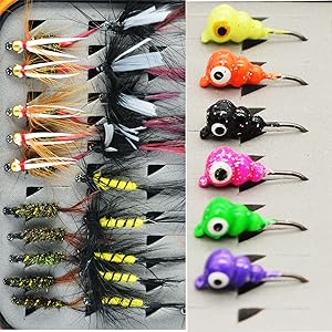 fly fishing flies box , ice jigs box