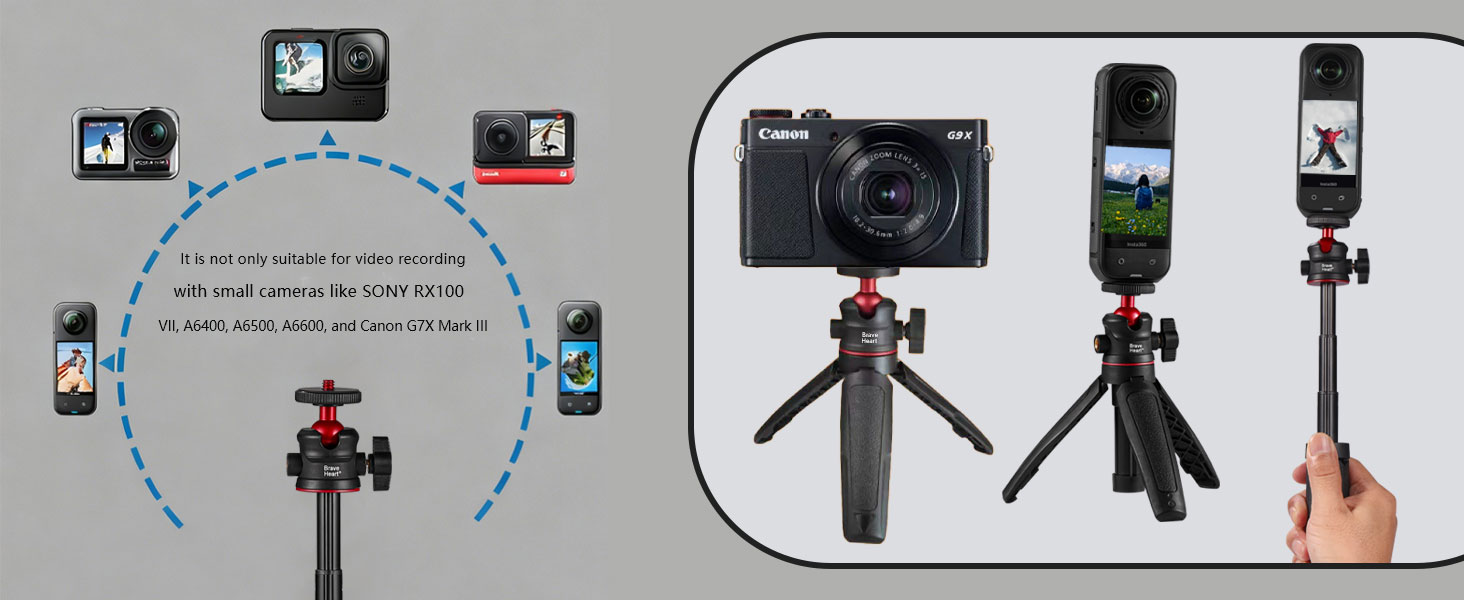 Mini tripod selfie stick