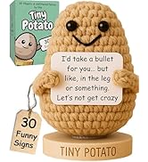 Funny Friendship Gift - Tiny Potato with 30 Sassy Messages for Women Friends Bestie BFF Bestfrien...