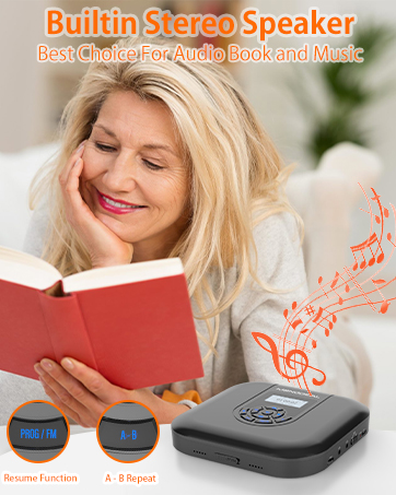 Bluetooth CD Player with Speakers