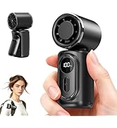 Coolhill Portable Clip-On Mini Fan, Rechargeable Handheld Turbo Fan with 100 Speeds & LED Display...