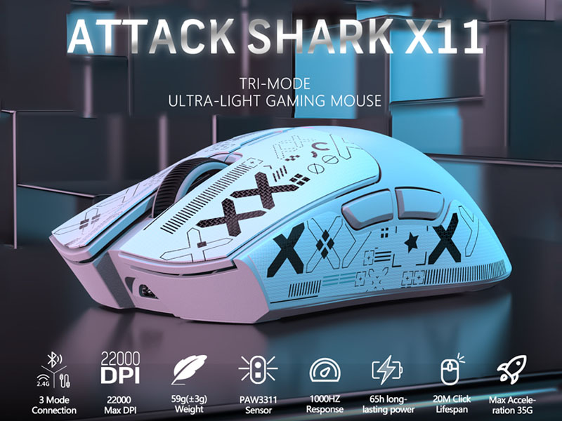 Gaming Mouse with Anti-slip Stickers