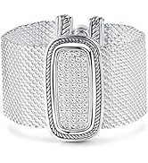 UNY Austrian Pave Crystals Designer Inspired Personality Bracelets Alloy Bangle Jewelry Antique J...