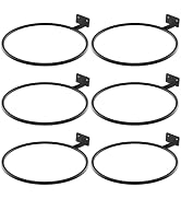 ASZUNE Wall Pot Holder Bulk 6in 6Pack Ring Plant Hanger, Metal Planter Hooks Wall Mounted Bracket...