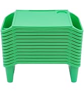 12Pcs Kids Lap Desk Tray,Portable Lap Bed Table with Side Pockets,Plastic Breakfast Laptop Trays ...