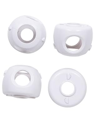 Parent Grip Door Knob Covers White