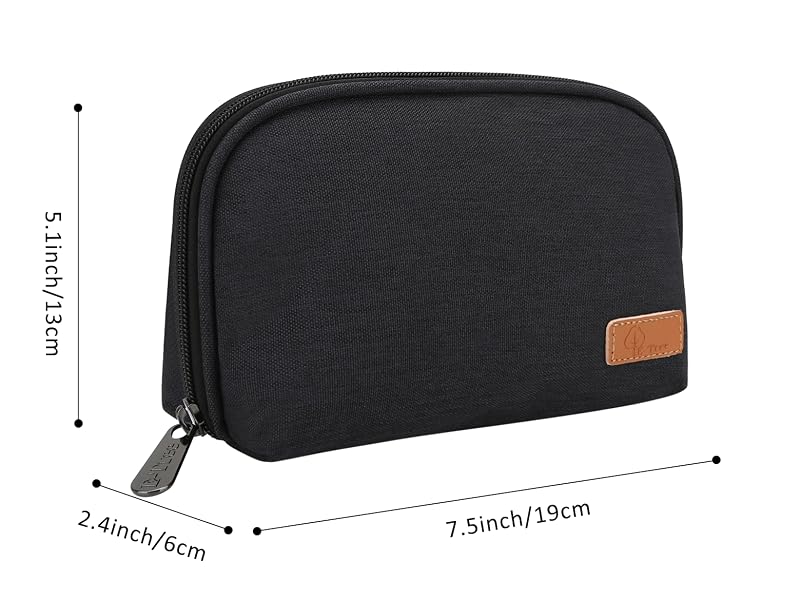 The small size pouch is approx. 7.8" x 5" x 2.3".