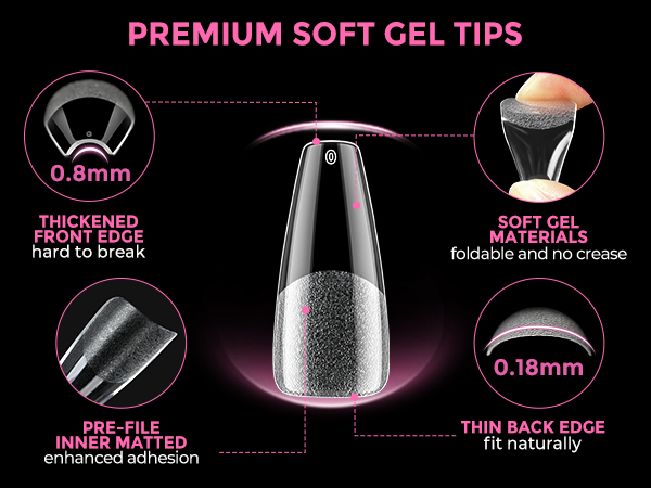 premium soft gel tips