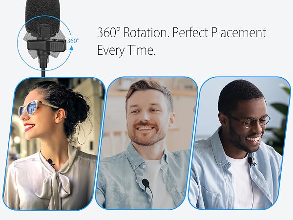 Rotates 360° for the Perfect Angle on Any Collar