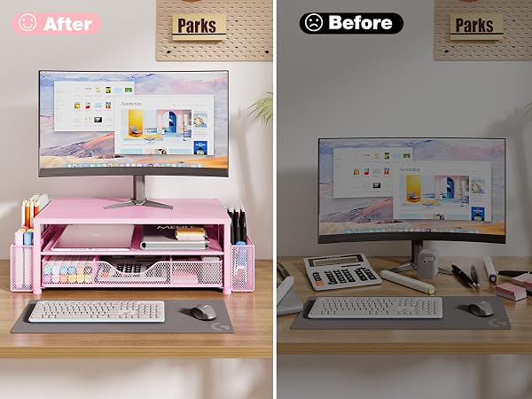 monitor stand for desk organizers and accessories computer stand riser office organization desktop