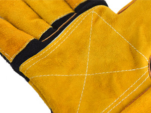 OPDC Welding Gloves 16 Inches Fire/Heat Resistant Leather For Mig,Tig,Stick,Forge,BBQ
