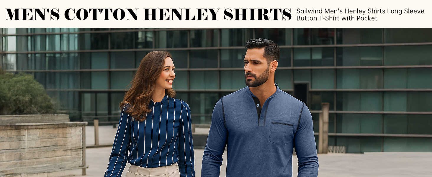 mens henley shirts long sleeve