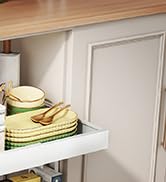 Golener Pull Out Cabinet Organizer - 2-Tier Slide Out Expandable Drawers for Kitchen Cabinets, Ba...