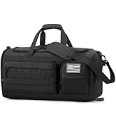 3-in-1 Tactical Travel Duffle Bag for Men and Women, Large 50L Military Duffle Weekender Bags Gym...
