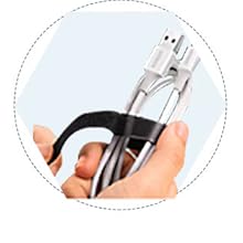 Adjustable Cord Straps Cable Management Tape Cord Organization Straps Hook Loop Tape Cord Wrap