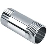 Beduan Stainless Steel Pipe Fittings, 1/2" NPT x 1/2" NPT Male Threaded, 2" Length Nipple Cast Pipe