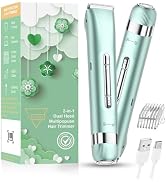 Electri Razors for Women, 2 in 1 Personal Groomer Kit Bikini Trimmer for Women Painless Lady Shav...