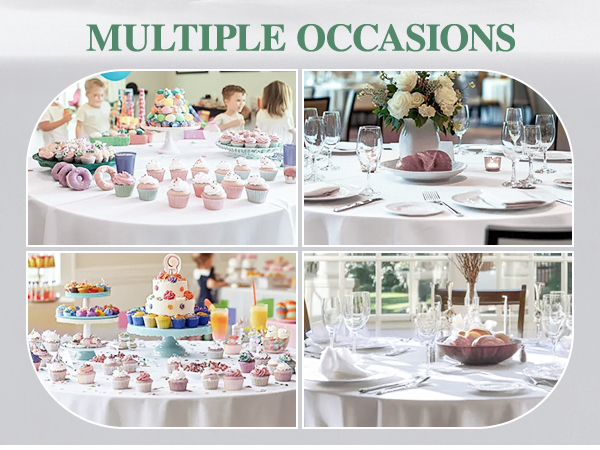 white round tablecloths