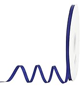 MEEDEE Royal Blue Ribbon 1/4 Inch Royal Satin Ribbon Double Faced Satin Ribbon Royal Silk Ribbon ...