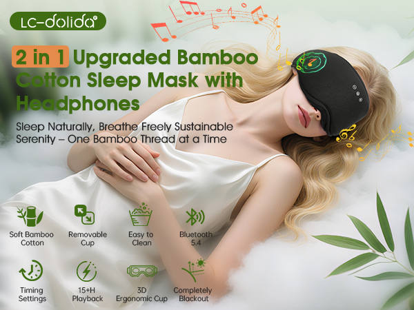 Bamboo Cotton sleep mask