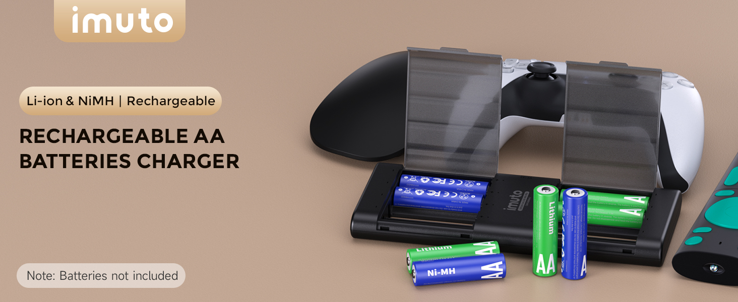 rechargeable aa batteries charger