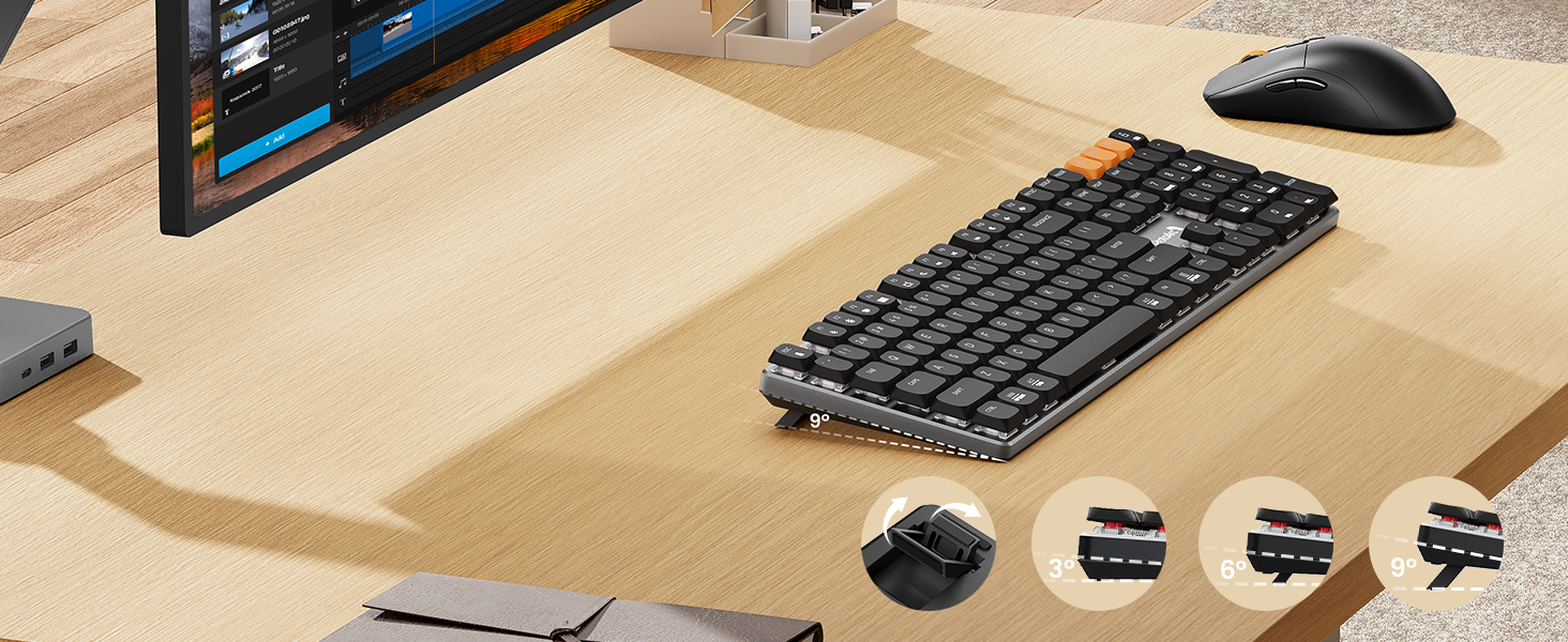 wireless mechanical keyboard and mouse
