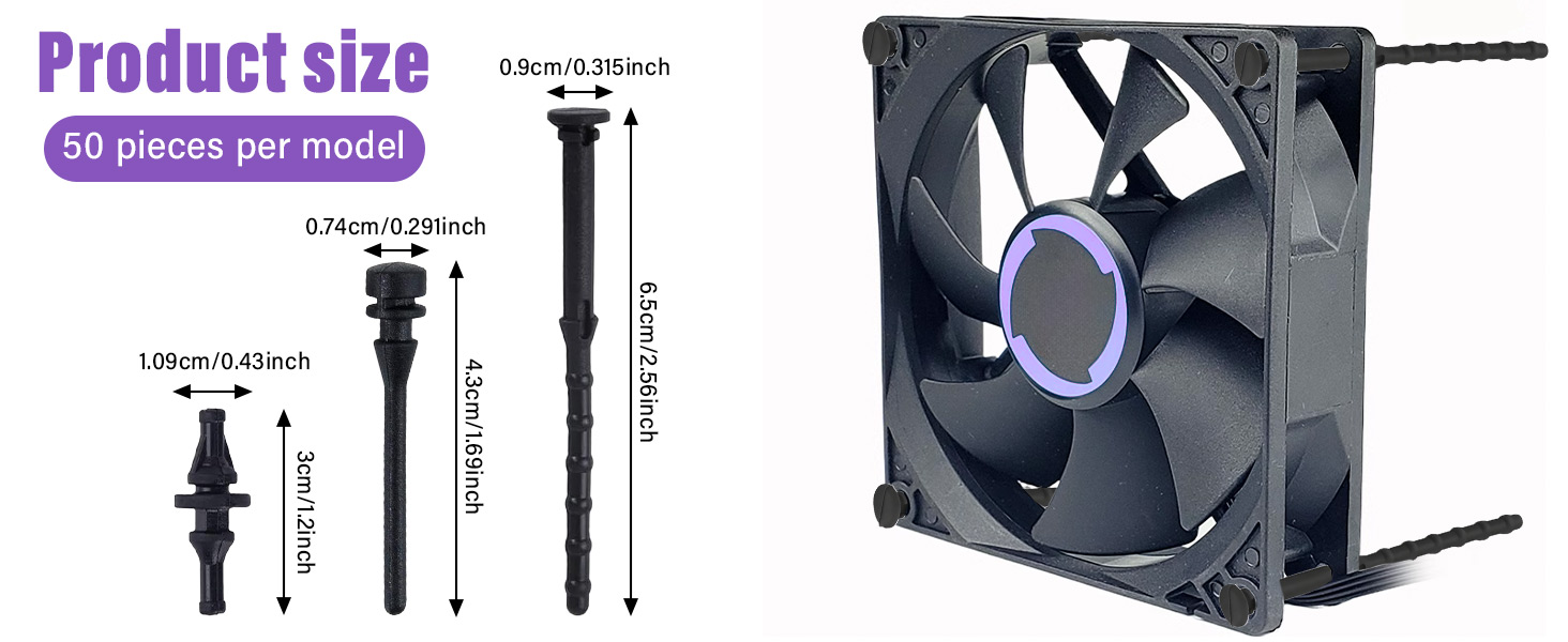 Soft Silicone Case Fan Mounting