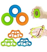 Hand Grip Strengthener, Finger Exerciser, Grip Strength Trainer (6 PCS),New Material,Forearm Grip...