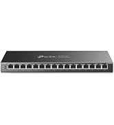 TP-Link TL-SG116P | 16 Port Gigabit PoE Switch | 16 PoE+ Ports @120W | Plug & Play | Extend, Prio...