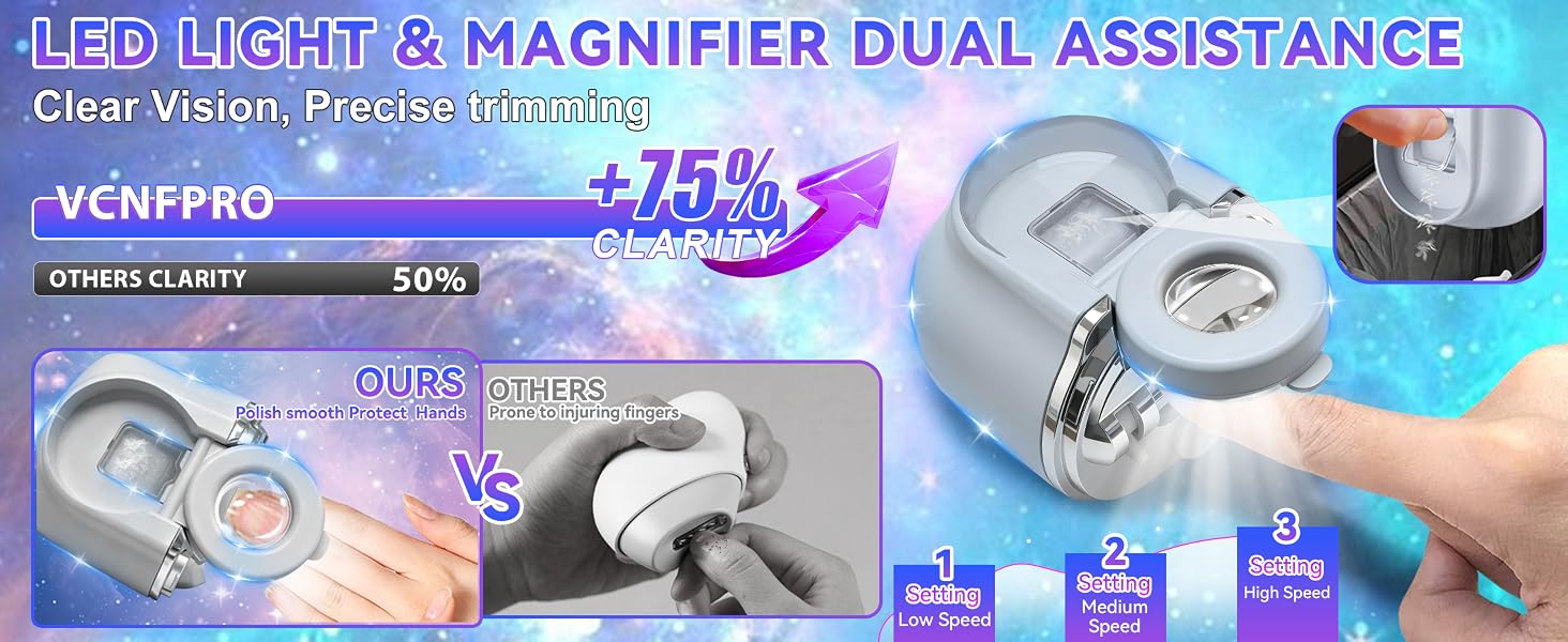 Electric Nail Clipper Gray