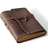 Leather Journal Notebook - Genuine Leather Journals for Writing 260 Pages 5x7 Inches Vintage Jour...