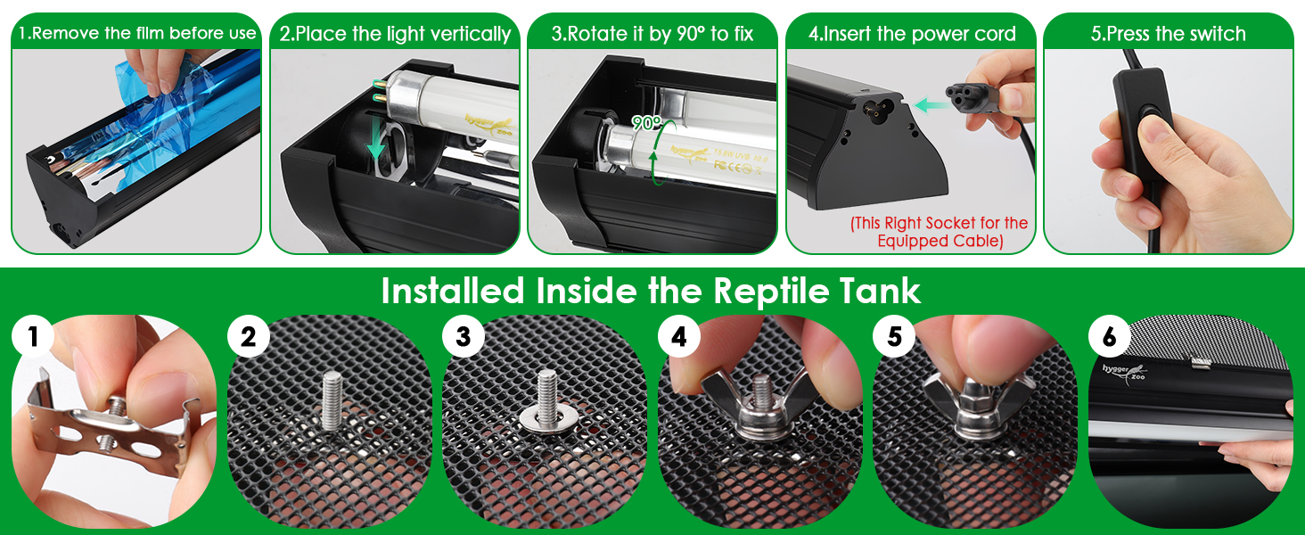 reptile uvb light bar