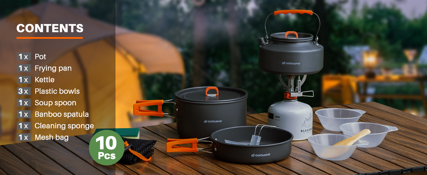 Camping Cookware Mess Kit