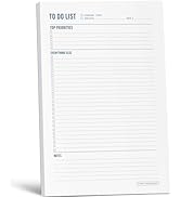 To Do List Notepad - Daily Task Planner, Checklist, and Organizer - Planner pad for work and scho...