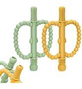 Baby Teething Toys for Babies 0-36 Months – Anti-Choking Design, Teething Relief for Straws Stick...