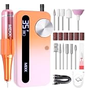 MEKK Electric Nail Drill,12 Bits Multi-Functional Kit,35000 RPM Acrylic Drill for Nails, Low Nois...