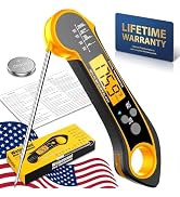 NIUTA Therm Pro 1 Second Instant Read Meat Thermometer - FDA/NSF Certified, German Sensor ±0.5°...