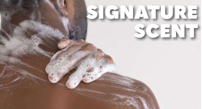 signature scent builds into a dense, satisfying lather that spreads easily and washes away clean