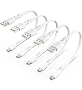 Short Micro USB Cable 1ft, 5 Pack Android Micro USB Cable Standard 2.0 USB A to Micro USB Charger...