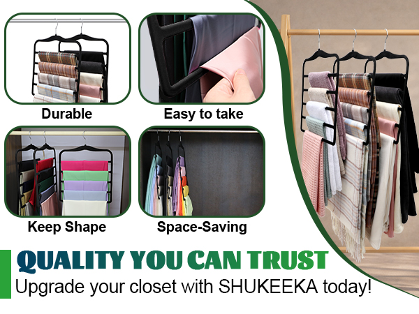 5-tier Pants-Hangers for Space-Saving