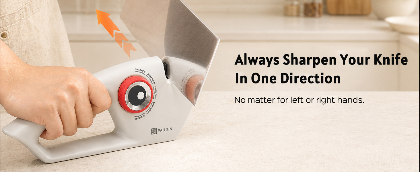 sharpen in one direction
